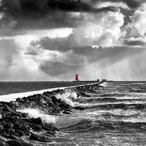 Great South Wall, Poolbeg Lighthouse, Dublin Bay | Acrylic Finish | Patrick Donald